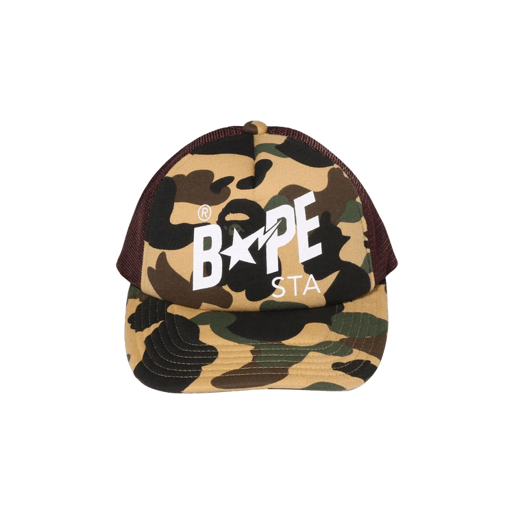 BAPE 1st Camo Sta Mesh Cap 'Yellow'
