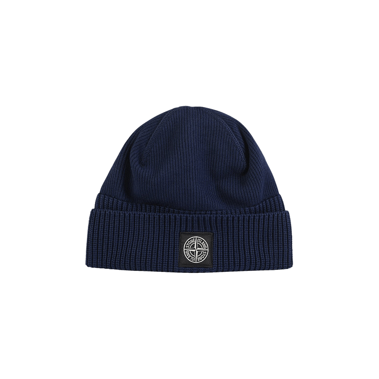 Stone Island Patch Logo Beanie 'Navy'
