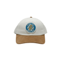 Rhude Suede Crest 6 Panel Cap 'Cream/Tan'