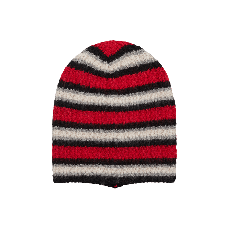 ERL Striped Knit Beanie 'Red'