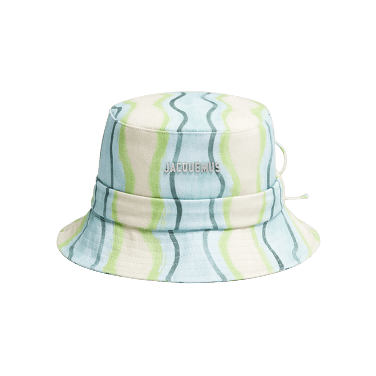 Jacquemus Le Bob Gadjo 'Print Grey Waves Strippes'