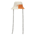 JW Anderson Assymetric Bucket Hat 'White/Orange'