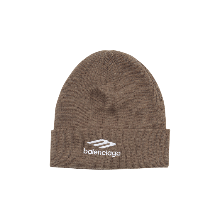 Balenciaga Sports Icon Beanie 'Tobacco/White'