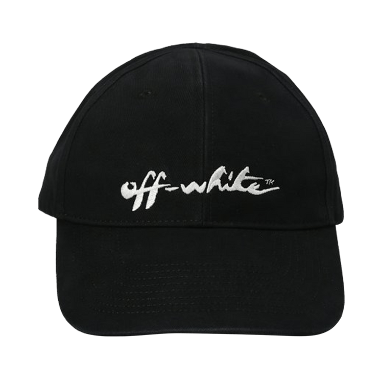Off-White Handpaint Script Baseball Cap 'Black/White'
