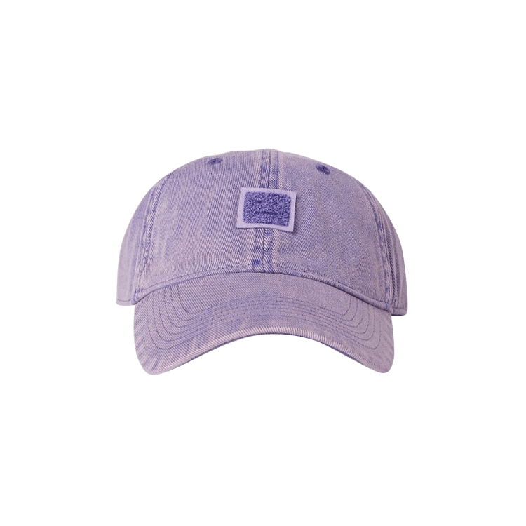 Acne Studios Face Patch Baseball Cap 'Purple'