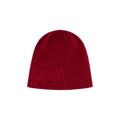 Stussy Debossed Stock Logo Skullcap Beanie 'Deep Red'