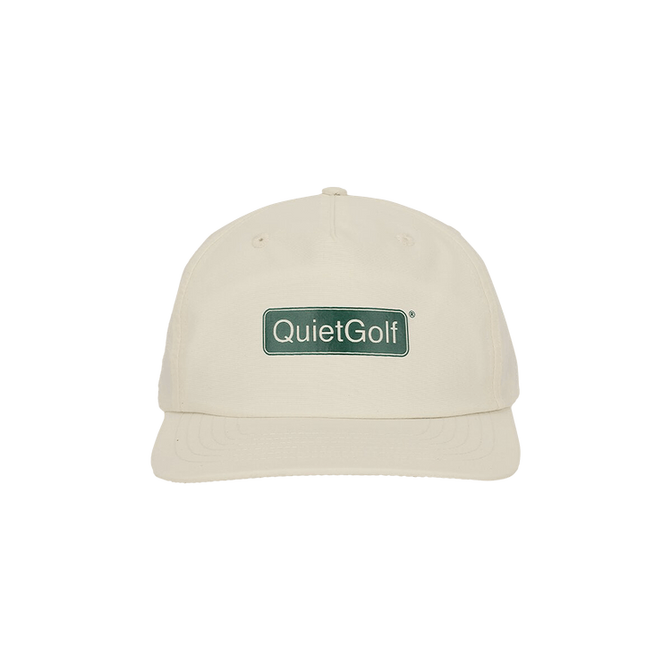 Quiet Golf Club Badge Nylon Hat 'Bone'