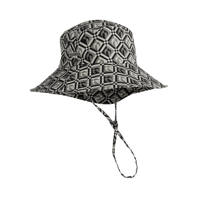 Marine Serre Moon Diamant Regenerated Jacquard Bucket Hat 'Black/White'