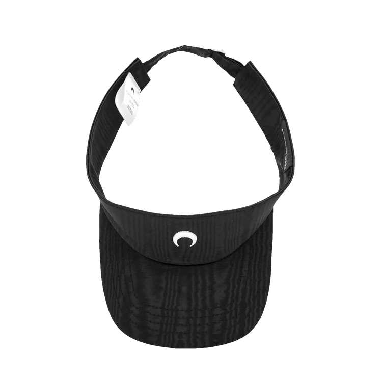 Marine Serre Embroidered Moire Visor Cap 'Black'