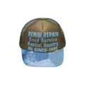 Kapital Denim Repair Service Denim-Reconstruct Trucker Cap 'Dark Green'