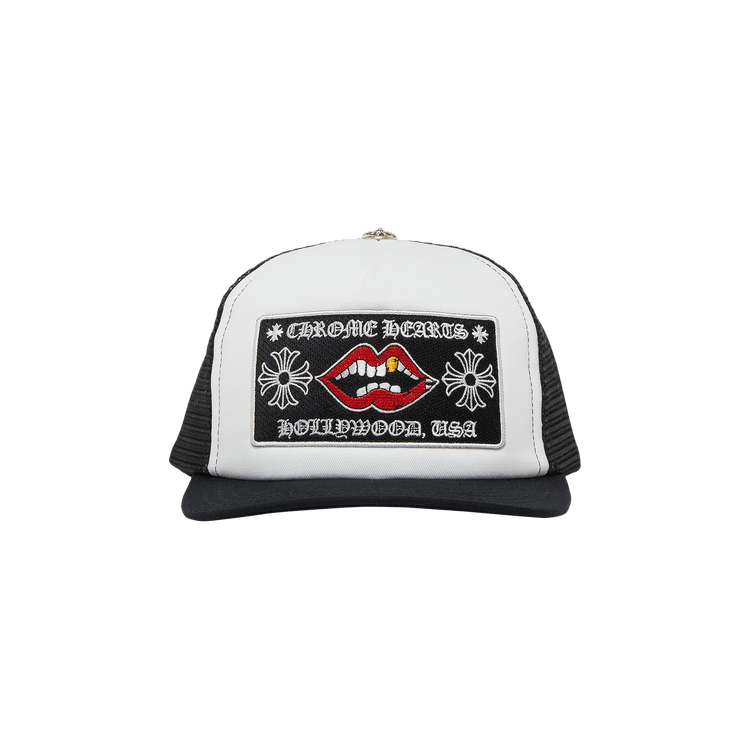Chrome Hearts Chomper Hollywood Trucker Hat 'Black/White'