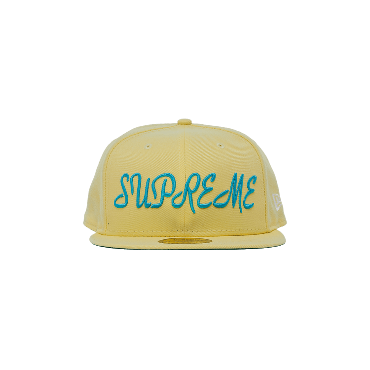 Supreme Script New Era 'Pale Yellow'