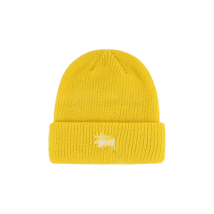 Stussy Basic Cuff Beanie 'Yellow'