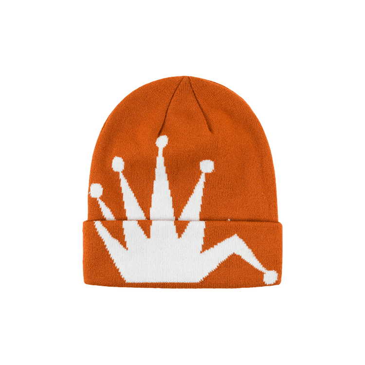 Stussy Crown Jacquard Cuff Beanie 'Orange'