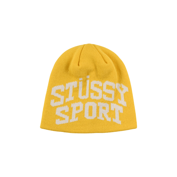 Stussy Sport Jacquard Skullcap Beanie 'Yellow'