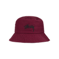 Stussy Big Stock Bucket Hat 'Burgundy'