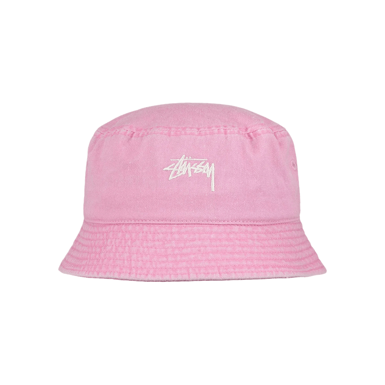 Stussy Washed Stock Bucket Hat 'Pink'