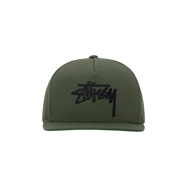 Stussy Big Stock Point Crown Cap 'Light Olive'