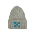Off-White Arrow Ribbed Beanie 'Melange Grey/Sky'