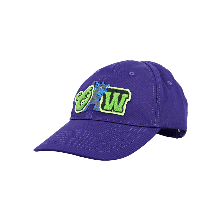 Off-White Varsity Baseball Cap 'Purple/Green Flou'