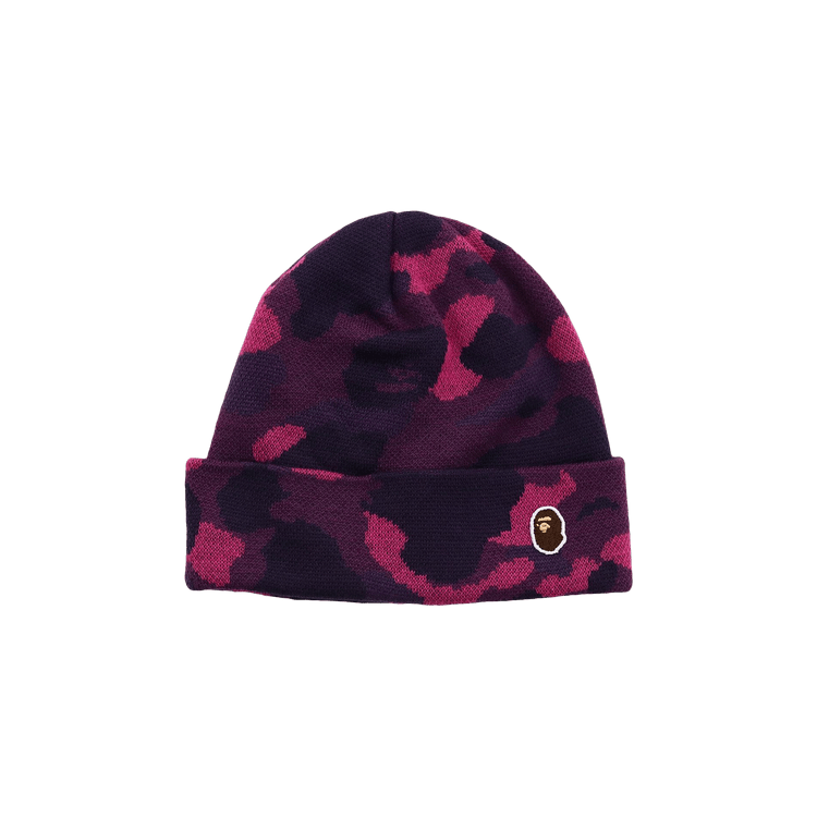 BAPE Color Camo Knit Cap 'Purple'