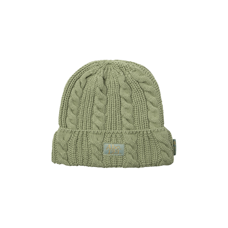 Advisory Board Crystals Cable Knit Beanie 'Green'