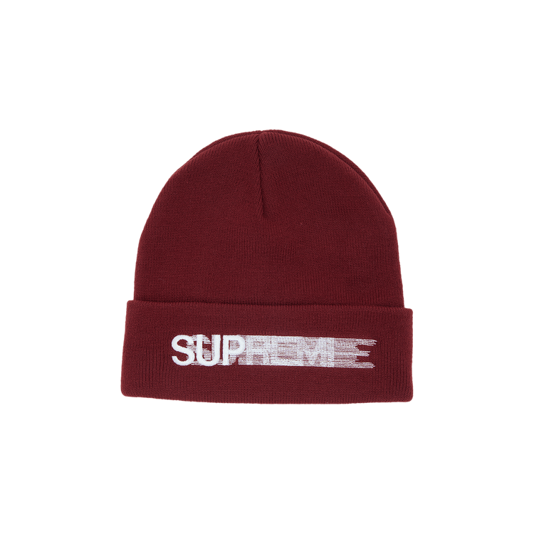 Supreme Motion Logo Beanie 'Burgundy'