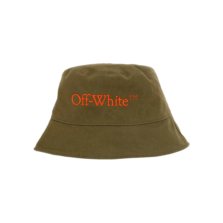 Off-White Bookish OW Reversible Bucket 'Army Green'