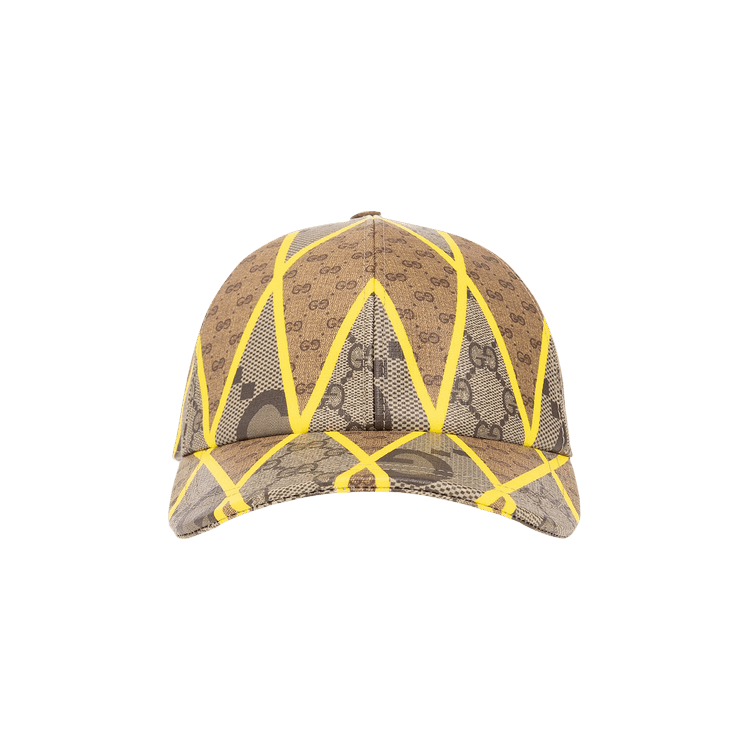 Gucci Patchwork Baseball Hat 'Beige/Ebony/Yellow'