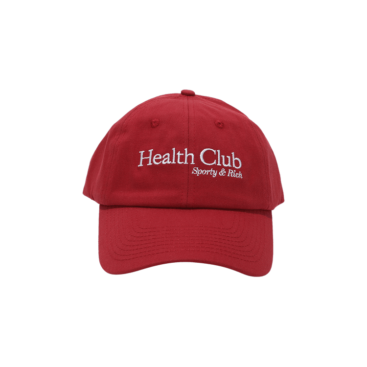 Sporty & Rich Health Club Hat 'Hibiscus/White'