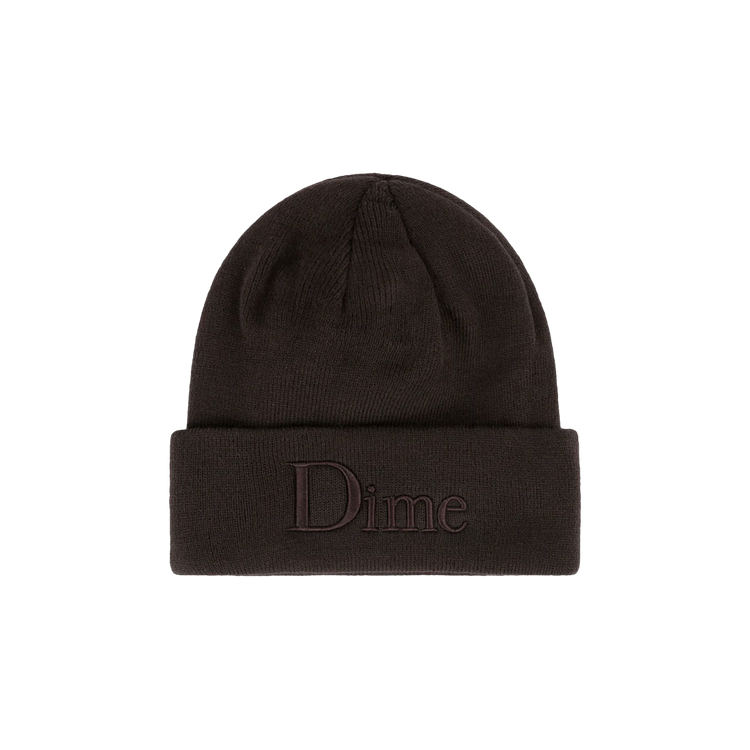 Dime Classic 3D Logo Beanie 'Dark Brown'
