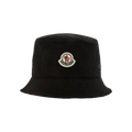 Moncler Wide Brimmed Bucket Hat 'Black'