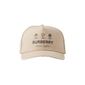 Burberry Label Print Gabardine Cap 'Soft Fawn'