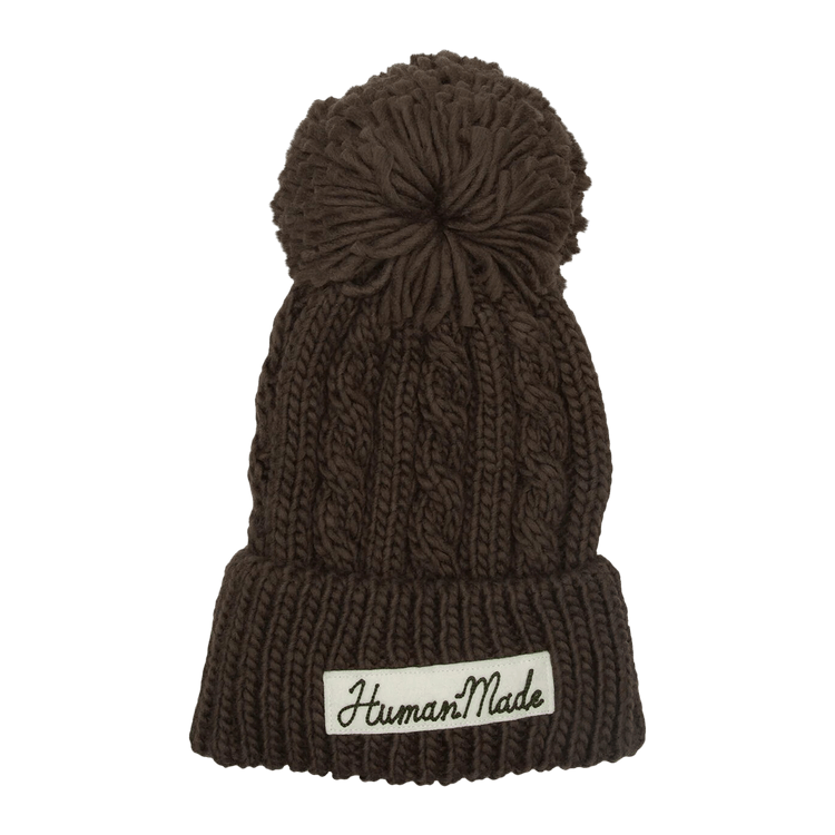 Human Made Cable Pop Beanie 'Olive'