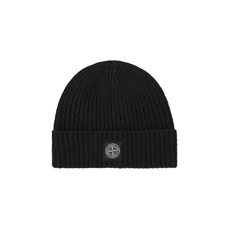 Stone Island Berretto Ribbed Knit Beanie 'Black'