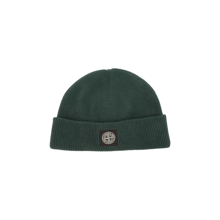 Stone Island Berretto Ribbed Knit Beanie 'Bottle Green'