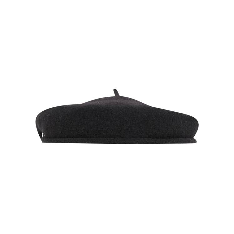 Marine Serre Embroidered French Beret 'Black'