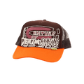 Kapital Century Denim Coating Service Truck Cap 'Brown/Orange'