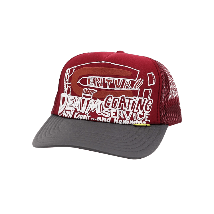 Kapital Century Denim Coating Service Truck Cap 'Burgundy'
