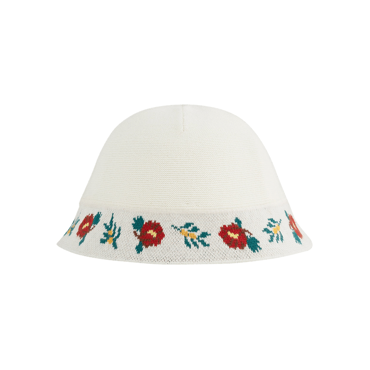 Aimé Leon Dore Floral Knit Bucket Hat 'Pristine'