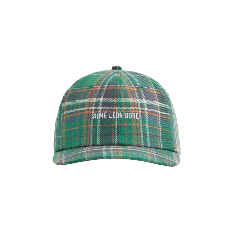 Aimé Leon Dore Plaid Logo Hat 'Green Plaid'