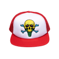 Icecream Skully Trucker Hat 'True Red'