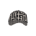 Balmain Monogrammed Jacquard Cap 'Ivory/Black'
