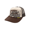Kapital Century Denim Coating Service Trucker Cap 'Ecru'