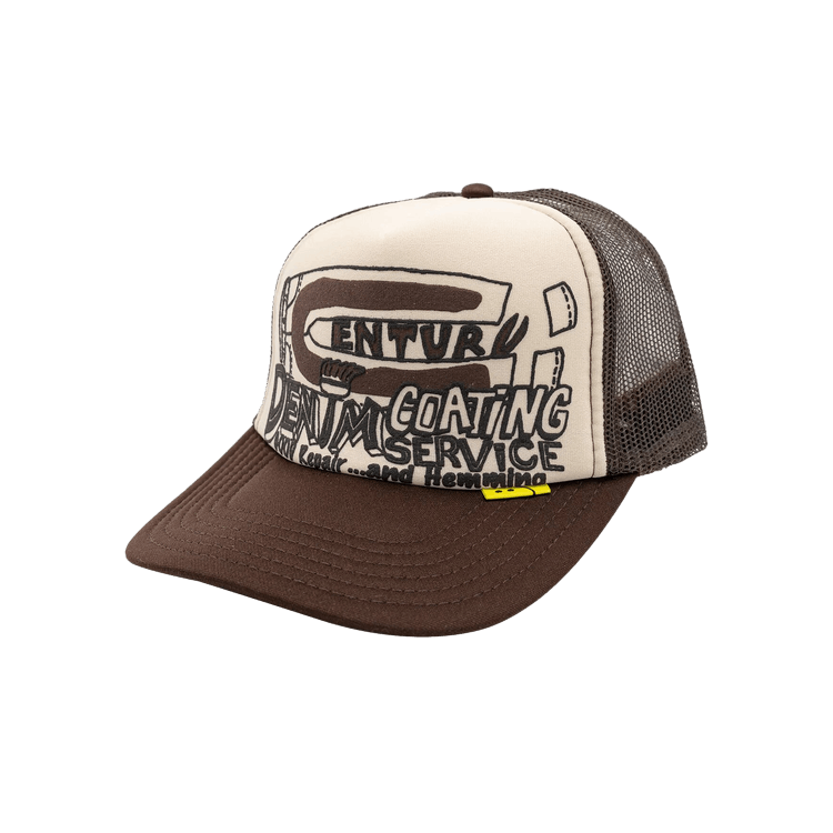 Kapital Century Denim Coating Service Trucker Cap 'Ecru'