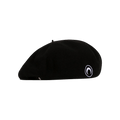 Marine Serre Embroidered French Beret 'Black'