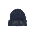 Supreme x New Era Metallic Arc Beanie 'Navy'