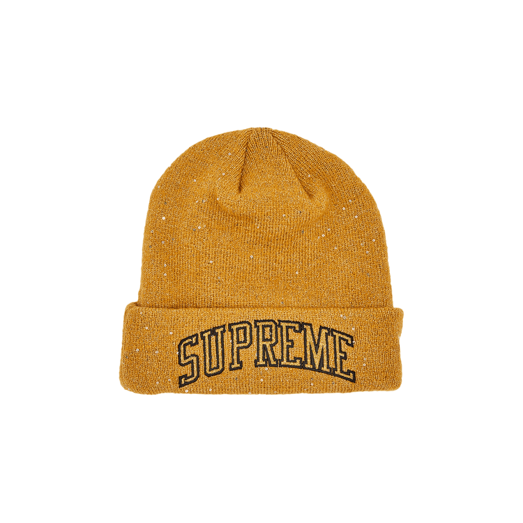 Supreme x New Era Metallic Arc Beanie 'Gold'