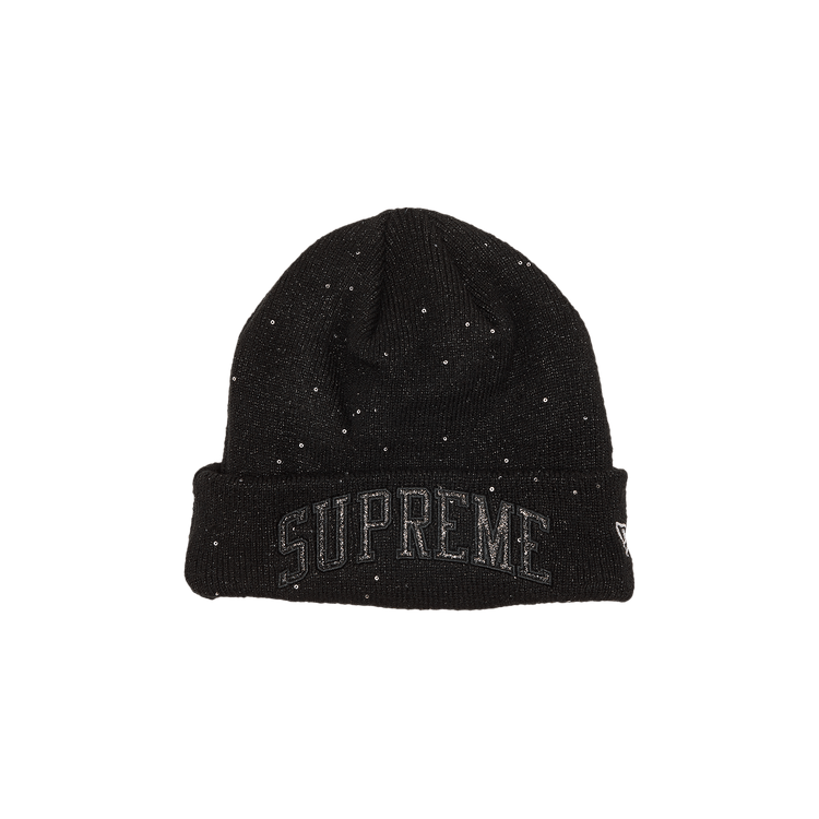 Supreme x New Era Metallic Arc Beanie 'Black'