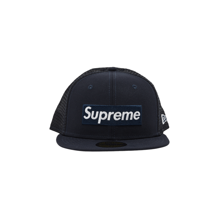 Supreme x New Era Box Logo Mesh Back 'Navy'